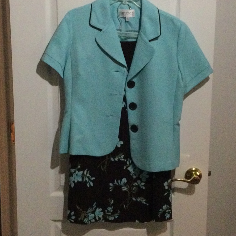 Studio 1 Suit Outfit 2-Pc Set, Blazer Jacket & Skirt NWOT